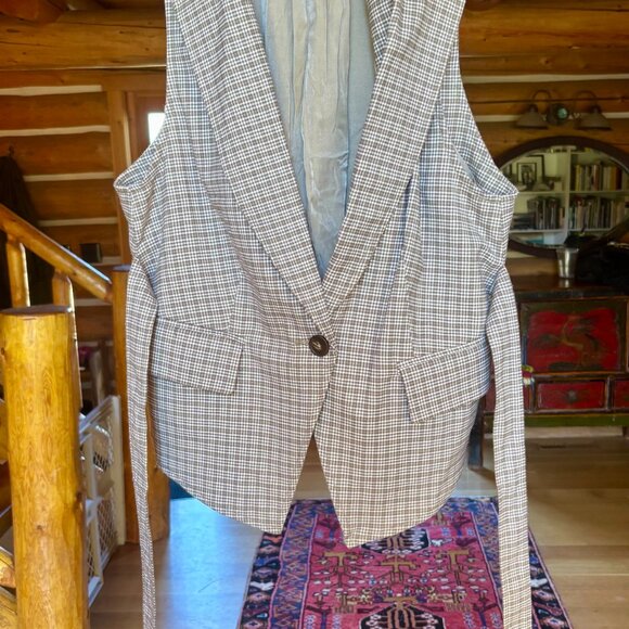 Free People Grey Amber Belted Vest - Picture 5 of 6